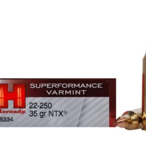 Hornady Ammunition Superformance Varmint 22-250 REM 35Grn NTX (20 Pack)
