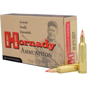 Hornady Ammunition Varmint Express 22-250 REM 55Grn V-MAX (20 Pack)