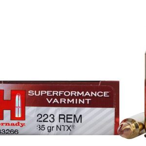 Hornady Ammunition Superformance Varmint 223 REM 35Grn NTX (20 Pack)