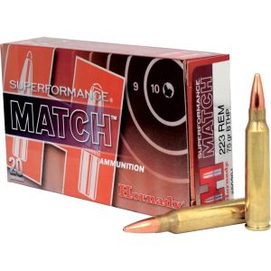 Hornady Ammunition Superformance Match 223 REM 75Grn HPBT (20 Pack)
