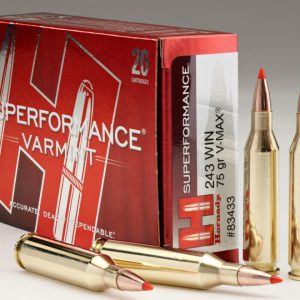 Hornady Ammunition Superformance Varmint 243 WIN 75Grn V-MAX (20 Pack)