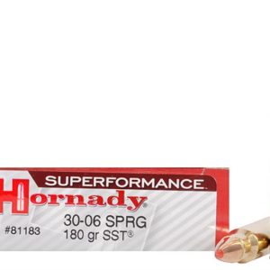 Hornady Ammunition Superformance 30-06 SPR 180Grn SST (20 Pack)