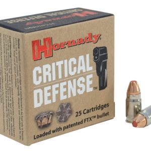 Hornady Ammunition Critical Defense 32 NAA 80Grn FTX (25 Pack)