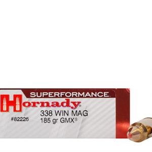 Hornady Ammunition 338 WIN MAG 185Grn GMX SPF (20 Pack)