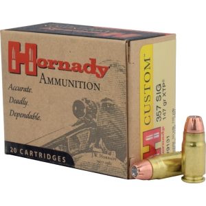 Hornady Ammunition Custom Pistol 357 SIG 147Grn XTP (20 Pack)