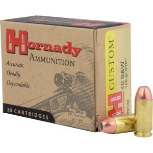 Hornady Ammunition Custom Pistol 40 S&W 155Grn XTP (20 Pack)
