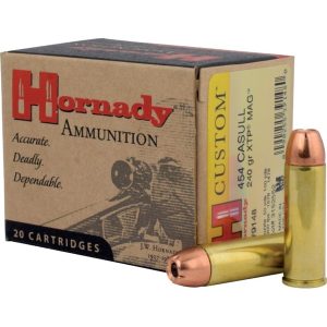 Hornady Ammunition Custom Pistol 454 CASULL 240Grn XTP MAG (20 Pack)