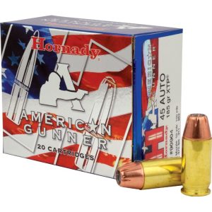 Hornady Ammunition American Gunner 45 ACP 185Grn XTP (20 Pack)