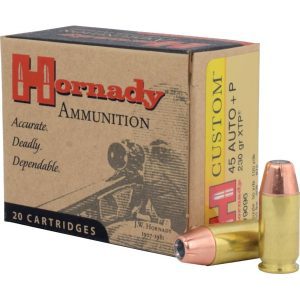 Hornady Ammunition Custom Pistol 45 ACP+P 230Grn XTP (20 Pack)