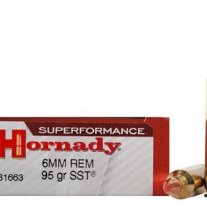 Hornady Ammunition Superformance 6mm REM 95Grn SST (20 Pack)